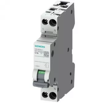 SIEMENS SENTRON 5SL6 installatieautomaat 5SL6016-6, 1P+N, B16, 6kA, 230V