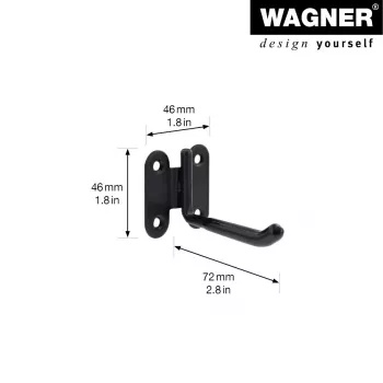 Wagner design yourself wandhouder WH 2091 zwart (15209101)