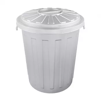 KEEEPER afvalbak Mats 23L Maxi Ø36x42cm zilver