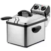 Rommelsbacher FRP 2135/E rechthoekige friteuse, 3,5 L oliecapaciteit, Cool-Zone-technologie, permanent filter, instelbare thermostaat, timer, roestvrij staal