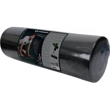 SCHILDKROT fitnessmat 15 mm zwart antislip NBR 183x61 cm met draagband 960160