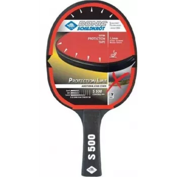 DONIC SCHILDKRÖT Protection Line S500 leertafeltennisracket, zwart/rood, Jade Smooth rubber 713055