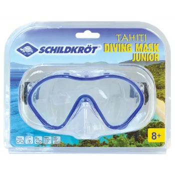 SCHILDKRÖT junior duikmasker Tahiti, donkerblauw, groot gezichtsveld, siliconen maskerlichaam en hoofdband, 1 stuk (940042)