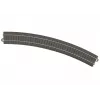 Märklin 24430 HO C-rails recht spoor 437,5 mm, nieuwzilveren rails, bruin ballastbed