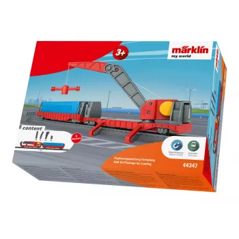 Märklin World 44347 H0 uitbreidingsset Laden met kraanwagen