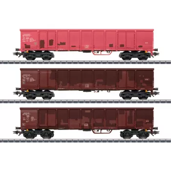 Märklin 047188 H0 rongenwagen met houtlading, tijdperk IV DB, 3-rail AC