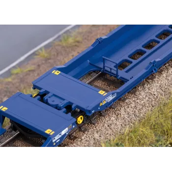 Märklin 47474 Sdggmrss dubbele-taschenwagen H0 schaal 1:87 kobaltblauw 393 mm