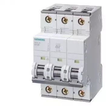 Siemens 5SY4335-7 3-polige installatieautomaat, C-karakteristiek, 35 A, 400 V AC, 6 kA, DIN-rail
