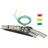 Märklin Z-schaal elektromagnetische boogwissel rechts - zwart/geel (8569)