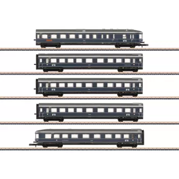 Märklin 087615 Z wagenset Blauer Enzian DB, MHI (3-delige set personenrijtuigen)