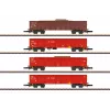 Märklin 82542 Z-schaal 4-delige hoogbordwagen-set - schroottrein van de DB AG, tijdperk V