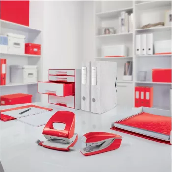 LEITZ Mini NeXXt WOW 5060 rood perforator 10 vel 2-gaats 5060-10-26