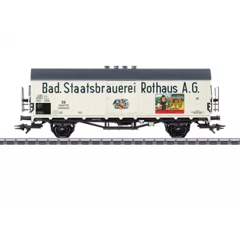 Märklin 046805 H0 AC rongenwagen Rlmms 580 Deutsche Bundesbahn tijdperk IV platte wagen met rongen