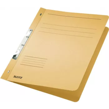 LEITZ archiefhechter met sleufmechaniek, DIN A4, manila karton, chamois, 250 g/m², 170 vel capaciteit, 80 mm mechaniek, 50-pack (3746-00-11)