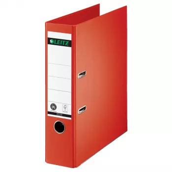 LEITZ 180° hefboomordner A4 80 mm lichtrood karton 1007-00-20