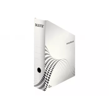 LEITZ easyboxx tijdschriftenhouder A4 wit 100% recycling golfkarton automatische montage - 25-pack (6140-00-00)