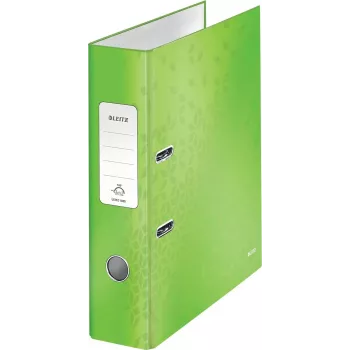 Leitz 180° WOW A4 archiefmap met hefboommechaniek, rondring, karton, groen, 600 vel, 80 g/m² (10050054)