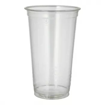 PAPSTAR pure PLA-koude drankenbekers, 0,5 l, Ø 9,5 cm, glashelder, 60 stuks (87487)
