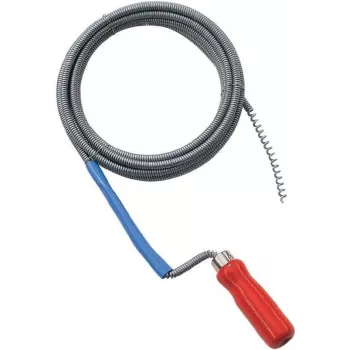 BRÜDER MANNESMANN afvoerontstopper standaard 16 mm x 2,3 m met T-moer-koppeling (49905)
