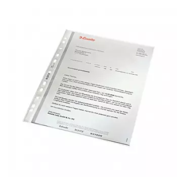 LEITZ 47960000 A4 perforatiehoes, polypropyleen 0,07 mm, transparant, 100-pack