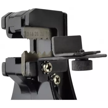 BRÜDER MANNESMANN automatische striptang, groen met terugveerveren, SK5-stalen bekken, 0,2-6,0 mm² (M10981)