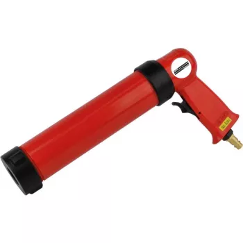 BRÜDER MANNESMANN M 1525 pneumatisch kokerpistool, rood/zwart, 310 ml, 6,3 bar, 1/4 inch snelkoppeling
