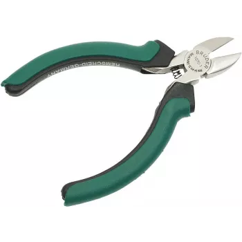 BRÜDER MANNESMANN GREEN LINE elektronica zijkniptang 115 mm, gereedschapsstaal, groen/zilver/zwart 1070 1