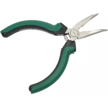 BRÜDER MANNESMANN GREEN LINE elektronica gebogen puntbektang 125 mm, gereedschapsstaal, groen/zilver/zwart M 1070-5