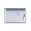 ZELLER planningsbord 60 x 40 cm magnetisch whiteboard met aluminium frame 11515