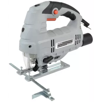 BRÜDER MANNESMANN M12781 800W elektronische pendeldecoupeerzaag met 4-standige pendelbeweging, gereedschapsloze zaagbladwissel, 0-3000 slagen/min, 80mm houtzaagdiepte