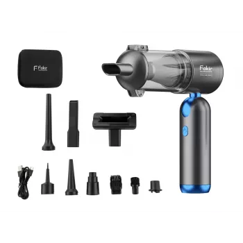 Fakir AS 150 LT multifunctionele draadloze handstofzuiger antraciet/blauw 120W 11,1V 3 standen 2993003