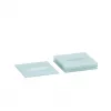 Zeller 26232 Glazen onderzetterset, 4-delig, glas, transparant