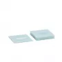 Zeller 26232 Glazen onderzetterset, 4-delig, glas, transparant