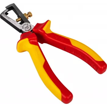 BRÜDER MANNESMANN VDE striptang 160 mm, 1000V geïsoleerd, chroom-vanadium, rood/geel 10608