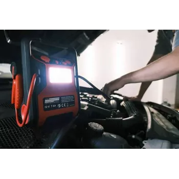Brüder Mannesmann multifunctionele startbooster met luchtcompressor M01771