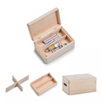 Zeller opbergbox-set bruin (13325)