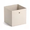 ZELLER opbergbox van vliesstof beige 27L opvouwbare kubus 14111