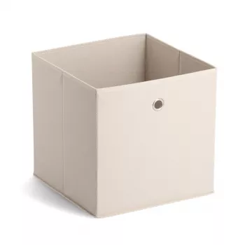 ZELLER opbergbox van vliesstof beige 27L opvouwbare kubus 14111