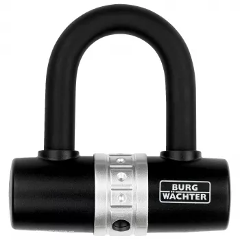 BURG WÄCHTER U-beugelslot fietsslot 1480 HB, zwart, 14 mm beugel, 43 mm breedte, 55 mm hoogte 1471