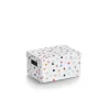 Zeller Dots Opbergbox Wit met stippen 18,0 cm x 25,0 cm 14474