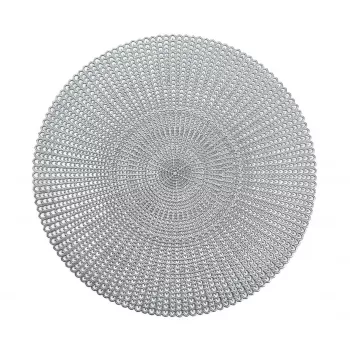 Zeller 6-delige zilveren placemat met uitsparingen (27002)