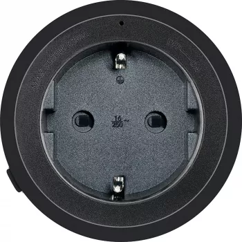 Schwaiger stopcontactadapter (huishoudstekker) voor modulaire stroomrail, zwart (MSPS0230)