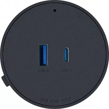 Schwaiger USB-adapter voor modulaire stroomrail, zwart (MSPS0310)