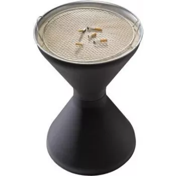 APS DIABOLO 574 asbak van verzinkt staal, 60 cm hoogte, 40 cm diameter, 1,5 kg zand inbegrepen