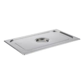 APS GN 1/1 deksel 530 x 325 x 30 mm roestvrij staal, zonder lepeluitsparing, vaatwasmachinebestendig 81195