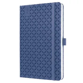 SIGEL Jolie 2027 boekagenda A5 indigo blauw, weekkalender, gebonden, soft-touch omslag 7J101