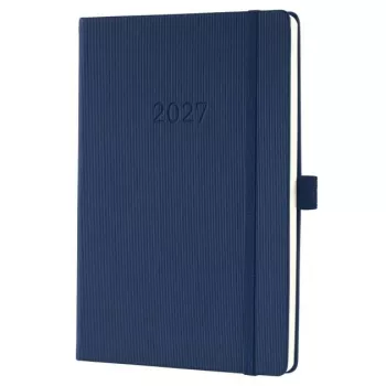 SIGEL Conceptum 2027 donkerblauwe boekagenda A5 weekplanner C2762