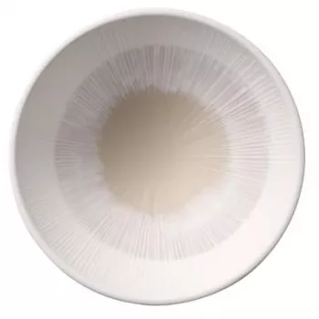 APS BLUSH ronde serveerschaal 160 mm beige melamine stapelbaar vaatwasmachinebestendig 85508