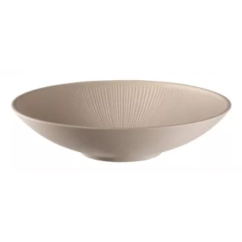 APS NERO diep bord 300 mm zand melamine, stapelbaar, vaatwasserbestendig, hittebestendig (1 stuk) 85415