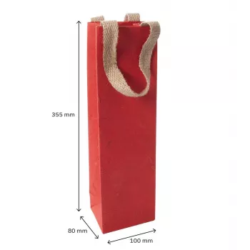 SIGEL Red Coco papieren cadeautassen, 10 x 35,5 cm, 5-pack (ET012)